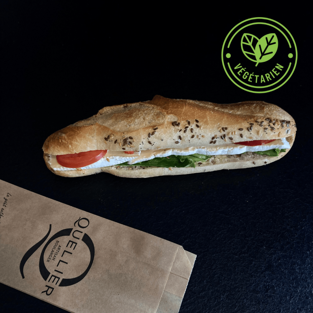 Sandwich Brie Crudités