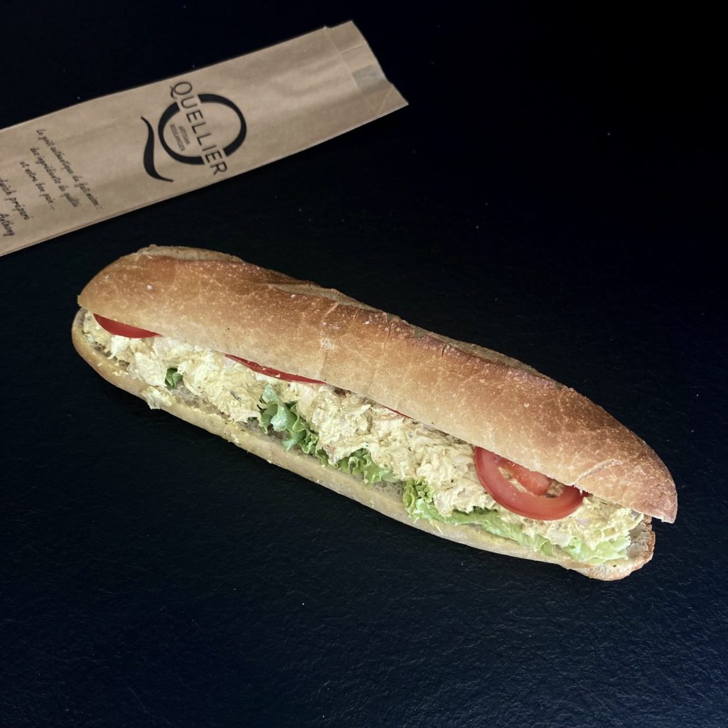 Panini poulet curry